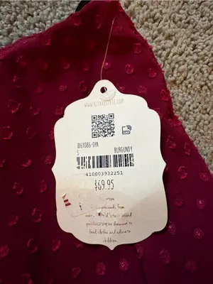 Altar’d State One Shoulder Burgundy Mini Dress Textured Clip Dot Fabric Sz S NWT thumbnail 6