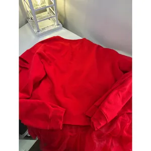 Wisconsin Badgers Reworked Gameday Set Distressed Sweatshirt Tulle Skirt Red M‎ thumbnail 7