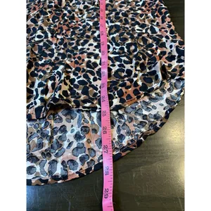 Beach Lunch Lounge Leopard Print‎ Blouse Womens Medium Animal Cheetah Mob Wife thumbnail 10