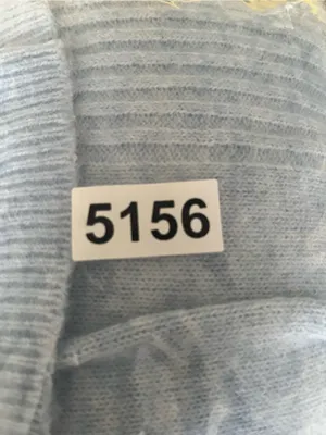 Lucky Brand Light Blue V Neck Ribbed Knit Sweater Large Capsule Wardrobe Coastal thumbnail 7
