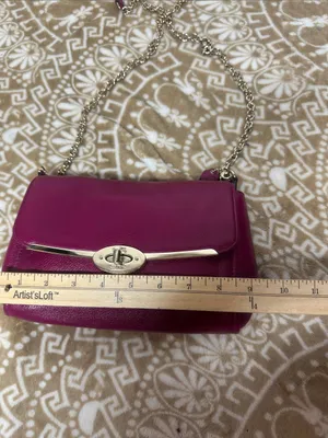 Coach Madison Pebble Leather Crossbody in Raspberry with Gold-Tone Hardware thumbnail 5