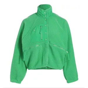 Amazon green oversized zip front fleece size M thumbnail 1