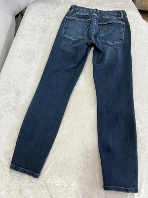 Good American Legs Crop Jeans Blue Denim Size 4/27 Stretchy 93% Cotton thumbnail 2