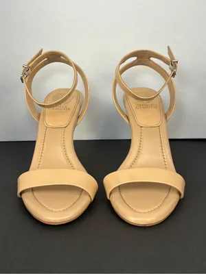 Vince Camuto Beige Heels Straps Ankle Heels Size 8 thumbnail 4