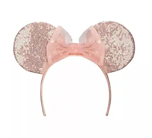 Briar rose gold Disney Mickey Minnie Mouse ears NWOT thumbnail 1