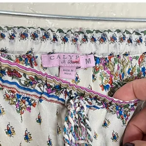 Calypso St Barth Silk Drawstring Beach Pants Boho Resort Women Floral Medium thumbnail 2
