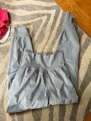 Athleta light blue high waisted salutation joggers XXS thumbnail 1
