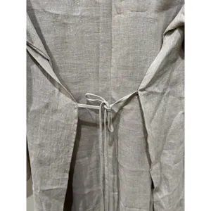 Vintage Holte Linen‎ Dress Lagenlook Beige Apron Long Minimalist Size 2 thumbnail 4