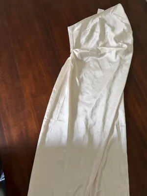 Women’s one shoulder petal and pup white dress nwt thumbnail 4