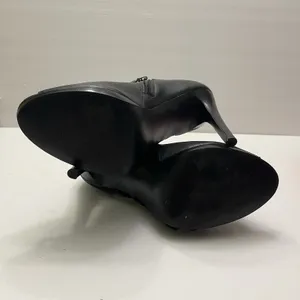 Calvin Klein Laraine Burnished‎ Nappa High Heels Open Toe Black Women's Size 8M thumbnail 6