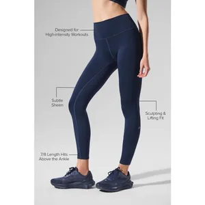 ALO 7/8 High-Waist Airlift Legging Navy thumbnail 2