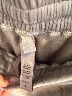 SKIMS Grey Velour Jogger Lounger Pants Large thumbnail 5