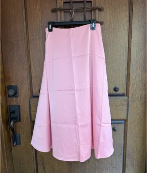 Zara midi a-line satin Skirts Size M  thumbnail 3