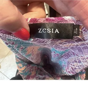 Zesica Bohemian Floral One Shoulder Smocked Tiered Ruffle Midi Dress Size XL thumbnail 4