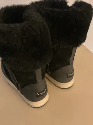 Koolaburra by Uggs women Black Suede leather fur Tynlee waterproof boots US 9 thumbnail 7