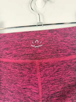Beyond Yoga Adagio strappy ballet leggings in black & Merlot size XS thumbnail 6