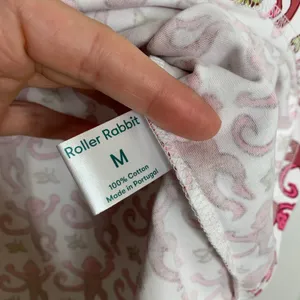 Roller Rabbit Monkey Pajama Top Pink Womens Medium New thumbnail 12