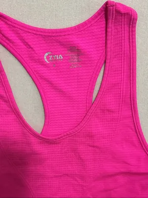 ZYIA and Fabletics Racerback Tank Duo in Hot Pink and Black thumbnail 2