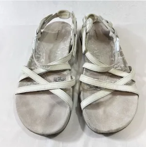 Merrell Sandals Womens 10 San Remo Strappy White Leather Casual Open Toe Hiking thumbnail 1