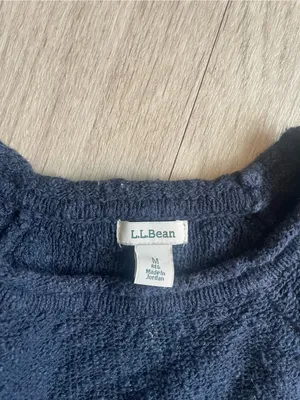 L.L. Bean Navy Blue Crewneck Sweater thumbnail 2
