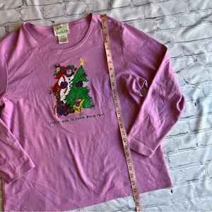 Quacker Factory Large T-shirt Christmas is Snow Much Fun Retro Granny Tee thumbnail 4