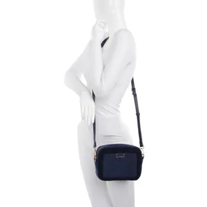 New BEARPAW Women's Faux Suede Shearling Trim Crossbody‎ Camera Handbag thumbnail 2