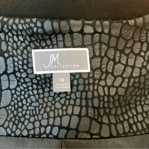 JM Collection Ladies Black Blazer thumbnail 3