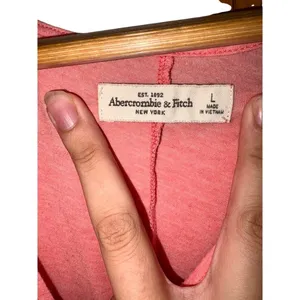 Abercrombie & Fitch New York Athletic Pink Silver Logo Swing Tank Top Size Large thumbnail 4