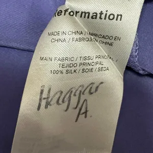 Reformation Purple Silky Satin High Waist Straight Maxi A-Line Slip Skirt Size 4 thumbnail 5