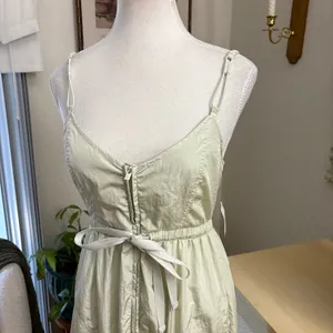 Free people MOVEMENT Down to Earth Onesie Jumpsuit Barely‎ There Green Sz XS NWT thumbnail 4