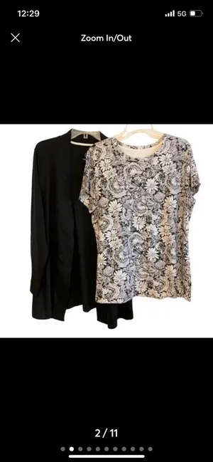 Isaac Mizrahi Live! Essentials Cardigan & T Shirt A470485 NWT 1X Strawberry Pink thumbnail 8
