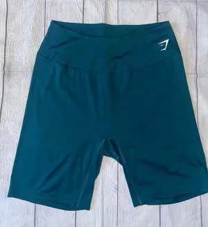 Gymshark Teal High-Rise Bike Shorts thumbnail 1