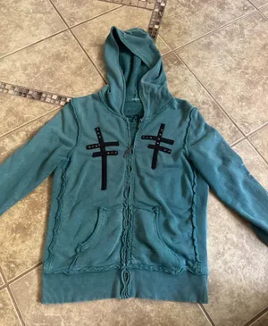 Women’s Affliction Zip-Up Sweater thumbnail 1