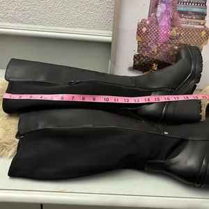 Urban outfitters long black boots size 9 thumbnail 10