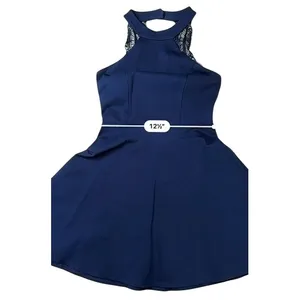Lulu's Hometown Girl Skate Dress‎ Lapas Blue Halter SMALL Feminine Romantic thumbnail 6