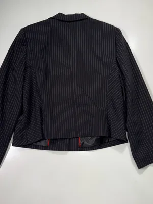 Judith Hart Women's Black Pinstripe Tailored Blazer - Classic Office Blazer thumbnail 7