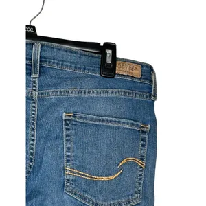 Levis Strauss Women's‎ Jeans Mid-Rise Stretch Modern Straight Leg Denim Blue 33 thumbnail 10