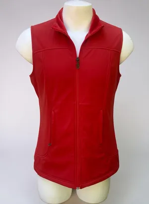 Pendleton Softshell‎ Vest Med Tall Orange Fleece Lined Full Zip Jacket Gorpcore thumbnail 1