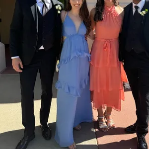 Elegant Blue Formal Dress thumbnail 2