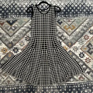 The Limited Checkered Windowpane Sweater Dress Womens Small Office Fall thumbnail 3