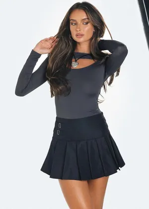 Princess Polly Mini Skirt Black thumbnail 1