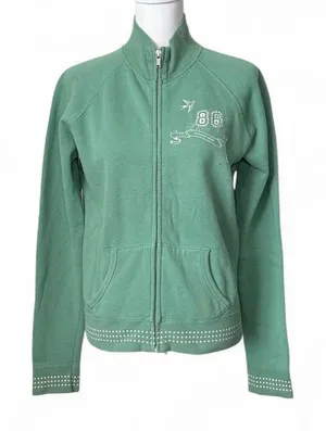 Y2K PINK Victoria’s Secret Zip Up Sweatshirt thumbnail 1