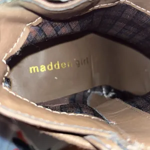 Women’s Madden Girl Deliite brown zip up ankle boots size 8 spring fall casual thumbnail 6