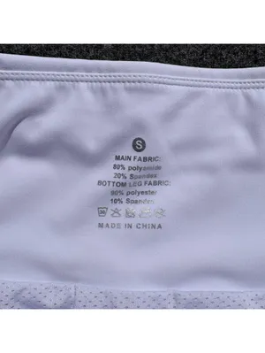 White Athletic Shorts with Inner Lining and Rear Zipper Pocket - Size Small thumbnail 6