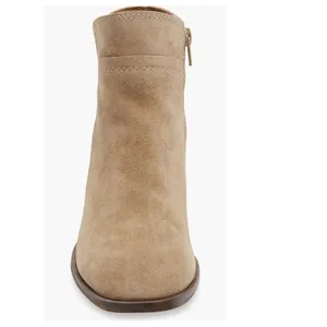 Lucky Brand Lilka Suede Bootie, Block Heel Size‎ 7, Dune Light Brown, NWT thumbnail 5