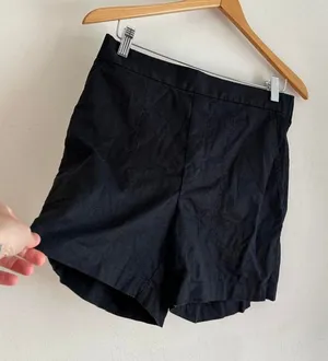 Banana republic black linen trouser shorts thumbnail 1
