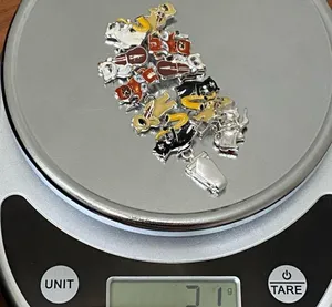 Adorable Silver-tone Enameled Musical Cat Playing Misic Instruments Bracelet 31g thumbnail 14