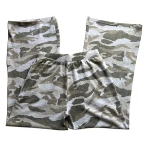 Mystree NWT Camo Fleece Wide Leg Flare Drawstring Pants Women’s Small thumbnail 8
