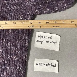 White House | Black Market Purple Cardigan Size Small Chunky Marled Cropped Sweater Knit Wool Blend thumbnail 10