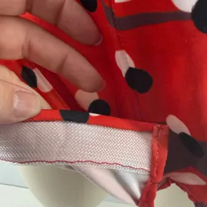 Shaquita Garcia Red Contrast Polka Dot Print Spaghetti Strap Sleeveless Top S thumbnail 3